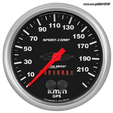 Autometer Gauge, Speedometer, 5", 225Km/H, Gps, Sport-Comp