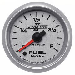 Autometer Gauge, Fuel Level, 2 1/16", 0-280Ω Programmable, Ultra-Lite Ii