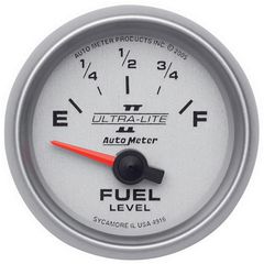 Autometer Gauge, Fuel Level, 2 1/16", 240 To 33Ω, Elec, Ultra-Lite Ii