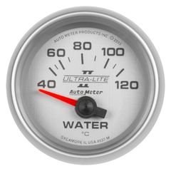 Autometer Gauge, Water Temp, 2 1/16", 40-120ºc, Electric, Ultra-Lite Ii