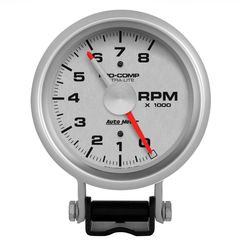 Autometer Gauge, Tachometer, 3 3/4", 8K Rpm, Pedestal W/ Red Line, Ultra-Lite