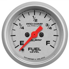 Autometer Gauge, Fuel Level, 2 1/16", 0-280 Ω Programmable, Ultra-Lite