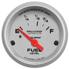 Autometer Gauge, Fuel Level, 2 1/16", 73 To 10Ω, Elec, Ultra-Lite