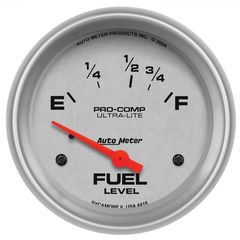 Autometer Gauge, Fuel Level, 2 5/8", 16 To 158 Ω, Elec, Ultra-Lite