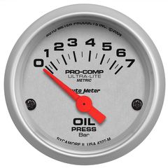 Autometer Gauge, Oil Pressure, 2 1/16", 7 Bar, Electric, Ultra-Lite