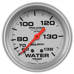 Autometer Gauge, Water Temp, 2 5/8", 60-140ºc, Mechanical, Ultra-Lite