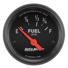 Autometer Gauge, Fuel Level, 2 1/16", 73 To 10Ω, Elec, Z-Series