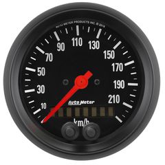 Autometer Gauge, Speedometer, 3 3/8", 225Km/H, Gps, Z-Series