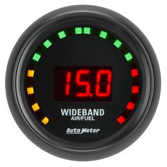 Autometer Gauge, Air/Fuel Ratio-Wideband, Street, 2 1/16", 10:1-17:1, Digital, Z-Series