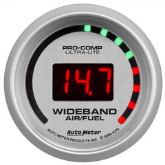 Autometer Gauge, Air/Fuel Ratio-Wideband, Street, 2 1/16", 10:1-17:1, Digital, Ultra-Lite