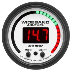 Autometer Gauge, Air/Fuel Ratio-Pro, 2 1/16", 10:1-20:1, Digital W/ Peak & Warn, Phantom