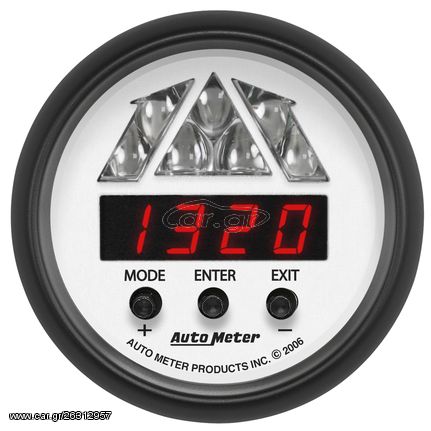 Autometer Gauge, Tachometer, Digital Rpm W/ Led Shift Light, Phantom