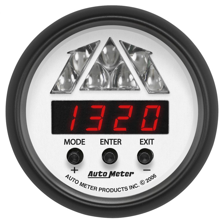 Autometer Gauge, Tachometer, Digital Rpm W/ Led Shift Light, Phantom