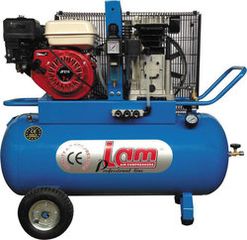LAM Αεροσυμπιεστής LAM ENG100/4 100 Lit βενζινοκίνητος 7 HP για αγροτική χρήση