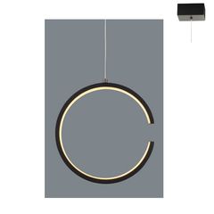 Aca Decor 2020 Κρεμαστό Φωτιστικό Στρογγυλό LED 8W Σε Μαύρο Χρώμα