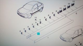 ΔΙΑΚΟΣΜΗΤΙΚΟ ΕΜΠΡ.ΑΡΙΣΤ & ΔΕΞΙΑΣ ΠΟΡΤΑΣ  ASTRA-G 3TO