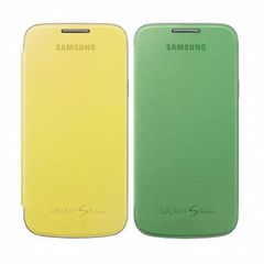 Samsung Flip Cover Set Θήκη EF-FI919BZ Green / Yellow - Galaxy S4 Mini I9195 / I9192