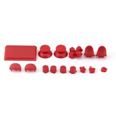Buttons Plastic Set Mod Kits Red Πλαστικά Κουμπιά Κόκκινα - PS4 V2 Controller