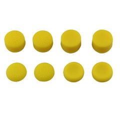 Analog Controller Thumb Stick Silicone Grip Cap Cover 8X Yellow Ornate - PS4 Controller