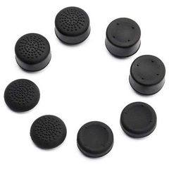 Analog Controller Thumb Stick Silicone Grip Cap Cover 8X Black Ornate - PS4 Controller