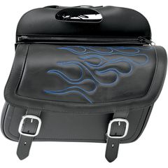 ΒΑΛΙΤΣΕΣ HIGHWAYMAN BLUE FLAME TATTOO SADDLEBAGS LARGE