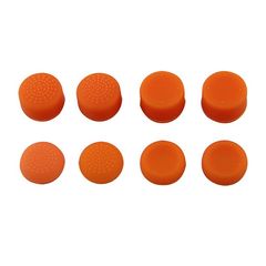 Analog Controller Thumb Stick Silicone Grip Cap Cover 8X Orange Ornate - Χbox One Controller