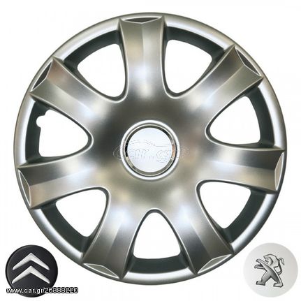 PEUGEOT 207 ΜΑΡΚΕ ΤΑΣΙΑ 15" CROATIA COVER (4 ΤΕΜ.)