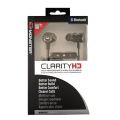 Ακουστικά Monster Clarity Bluetooth Handsfree Earbud HD Μαύρα