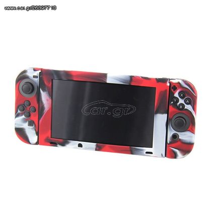 Silicone Case Skin Θήκη Army Red - Nintendo Switch Console