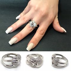 Δαχτυλίδια 18k με Μπριγιάν 