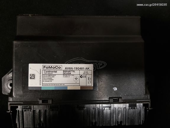 AV6N-19G481-AK Comfort Control Module Ford Focus MK3  Continental 5WK49778L Κεντρικό κλείδωμα