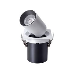 LED σποτ χωνευτό με κινητή βάση 12W Φ110 4000Κ ενδιάμεσο φως σε λευκό χρώμα