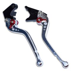 Μανέτες ρυθμιζόμενες ζευγάρι Yamaha YZF R1 '02 - '03 ασημί