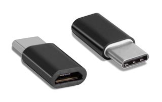 POWERTECH Adapter USB Type-C σε Micro USB CAB-UC019, μαύρο