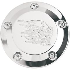 ΚΑΠΑΚΙ ΜΟΤΕΡ COVER POINT 5 HOLE HOTHEAD CHROME ΓΙΑ 99-17 TWIN CAM 