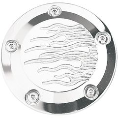 ΚΑΠΑΚΙ ΜΟΤΕΡ COVER POINT 5 HOLE FLAME CHROME ΓΙΑ 99-17 TWIN CAM 