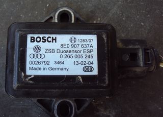 Sensor ESP Gierwinkel Drehratensensor 8R0907637B Audi A4 8K B8 A5 8T