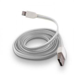 USB Cable Silicone white για iPhone 5 / 5s / 6 white