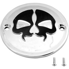 ΚΑΠΑΚΙ ΜΟΤΕΡ COVER POINTS 2-HOLE SPLIT SKULL CHROME ΓΙΑ 04-20 XL