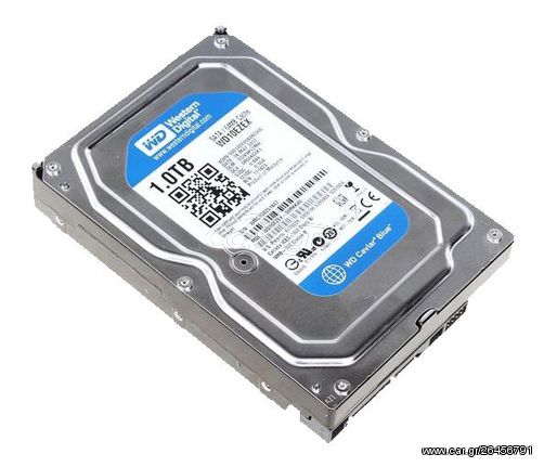 WD Blue Σκληρός Δίσκος 3.5" 1TB, 64MB Cache, 7200RPM, Sata3 6Gb/s