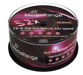 MEDIARANGE CD-R 52x 700MB/80min Cake 50τμχ