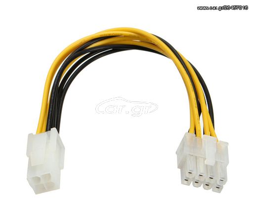 POWERTECH Καλώδιο για MB 4pin (F) σε 8pin (M), 20cm