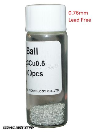 Solder Balls 0.76mm, Lead Free, 12.5k