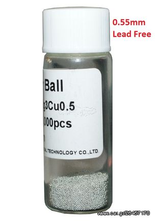 Solder Balls 0.55mm, Lead Free, 25k