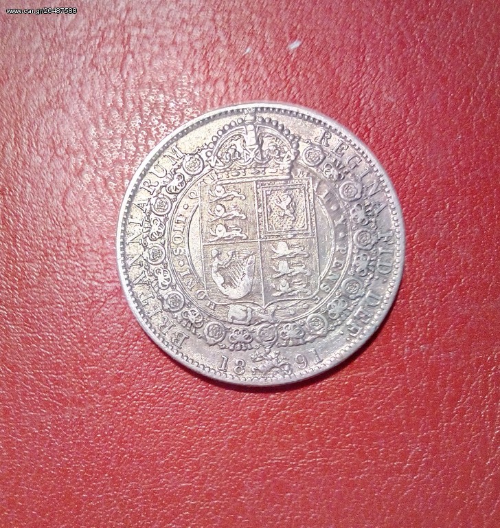 1|2  Crown  1891 , GREAT BRITAIN