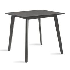 Τραπέζι "BENSON" από MDF με καπλαμά σε χρώμα rustic γκρι 80x80x75