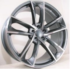AUDI ZAΝΤΕΣ ΚΑΙΝΟΥΡΓΙΕΣ ΣΕΤ 8,5Χ19 5Χ112Κ ΕΤ45 ΑΝΘΡΑΚΙ ΜΑΤ ΔΙΑΜΑΝΤΕ ΚΑΙ ΔΙΑΜΑΝΤΕ ΜΑΥΡΟ