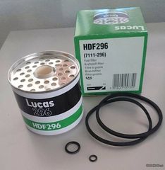 LUCAS FUEL FILTER  HDF 296 FUEL  ΕΞΩΤΕΡΙΚΗ ΔΙΑΜΕΤΡΟΣ 85mm, ΕΣΩΤΕΡΙΚΗ ΔΙΑΜΕΤΡΟΣ 81mm, ΥΨΟΣ 71mm, ΕΣΩΤΕΡΙΚΗ ΔΙΑΜΕΤΡΟΣ 2  19mm.