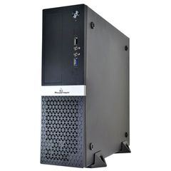 Κουτί Η/Υ Powertech PC Case PT-1099 με 250W τροφοδοτικό PSU, για μητρικές Micro-ATX 356x102x338mm & 80mm ανεμιστήρα, μαύρο