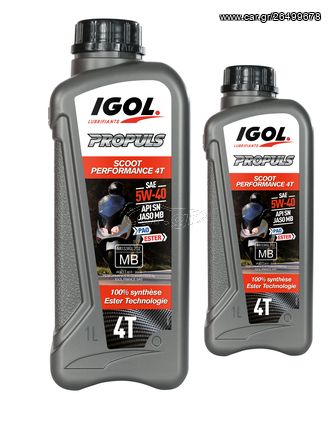 IGOL  SCOOT PERFORMANCE 4T  5W-40  1OO% synthetic